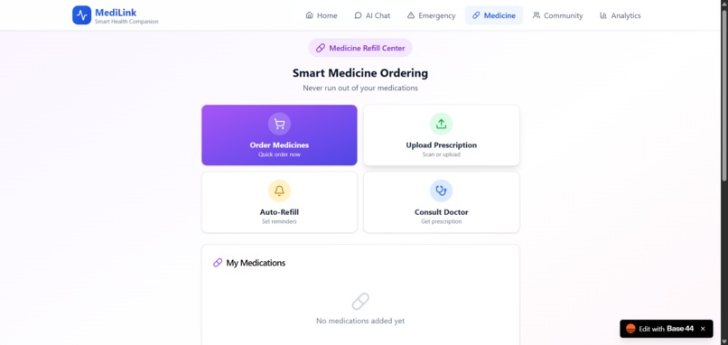 MediLink-An AI powered health symptom checker – screenshot 4