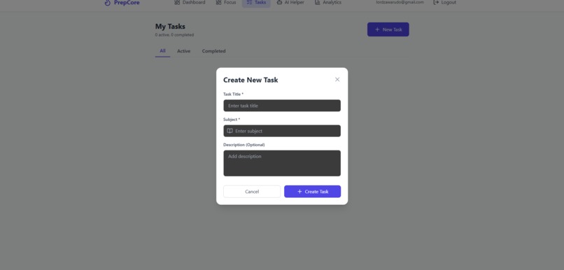 PrepCore – screenshot 2