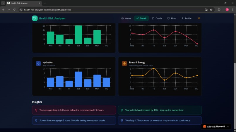 Health Risk Analyzer – screenshot 4