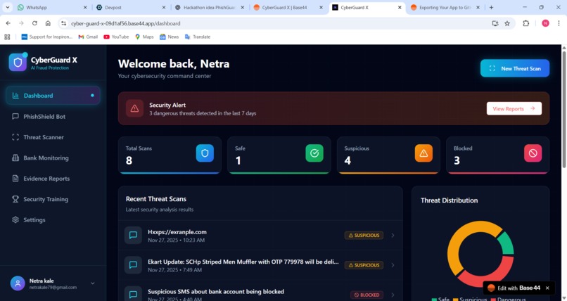 PhishGuard AI – screenshot 1