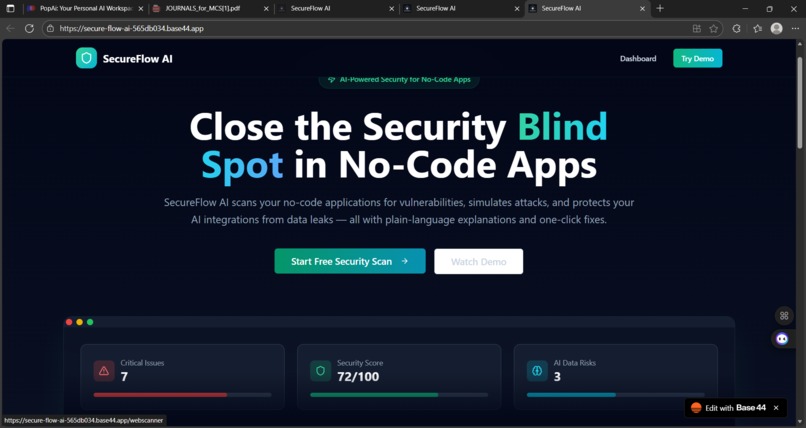 SecureFlow AI – screenshot 1