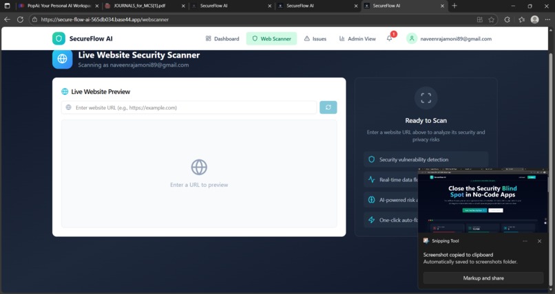SecureFlow AI – screenshot 2