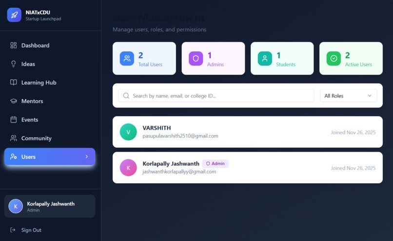NIATxCDU Entrepreneurship UpStart – screenshot 2