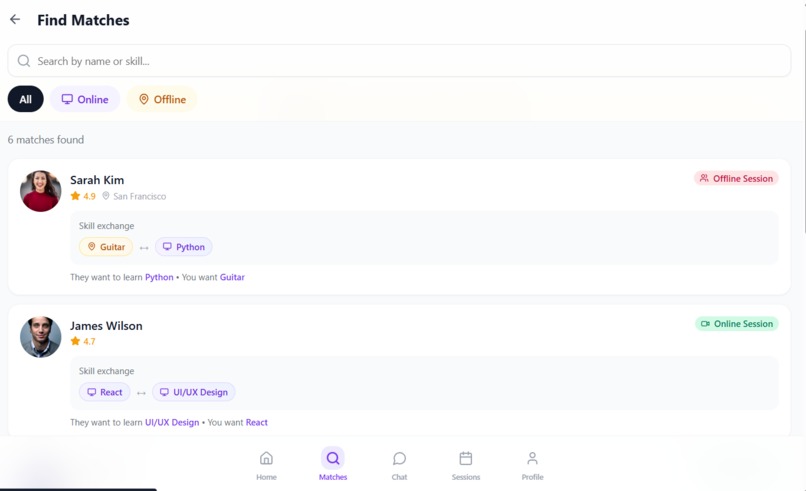 Skill Swap – screenshot 5