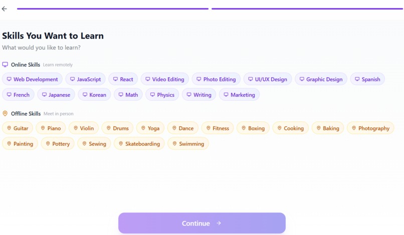 Skill Swap – screenshot 2