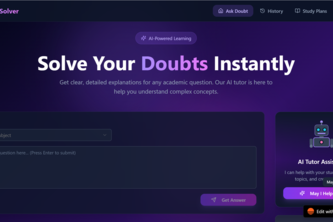 AI Student doubts solver.