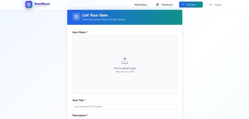   Rent&Share – screenshot 1