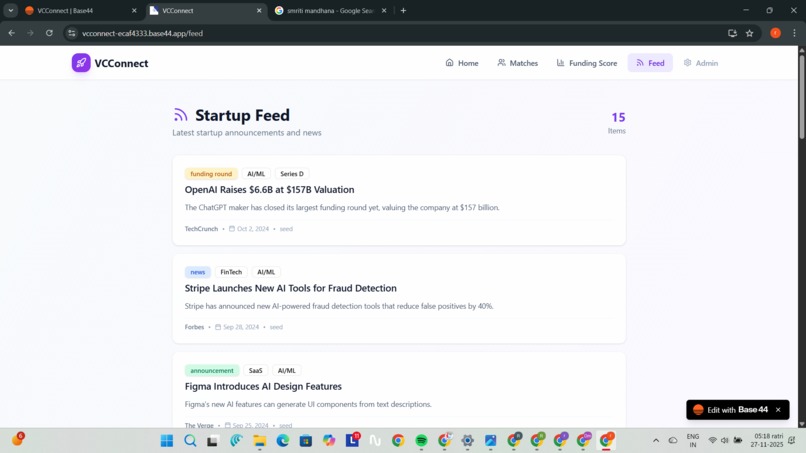 VCConnect – screenshot 1
