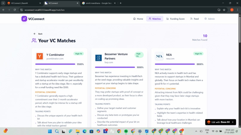 VCConnect – screenshot 3