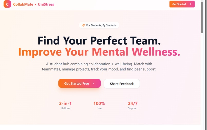 CollabMate X Unistress – screenshot 1
