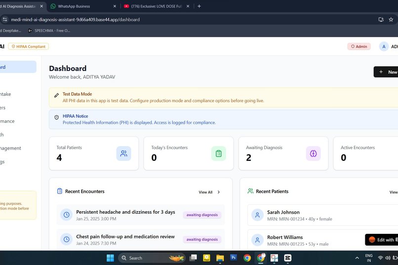 MediMind AI Diagonosis Assistant. – screenshot 1