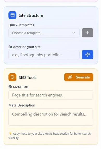 SiteCraft-AI – screenshot 3