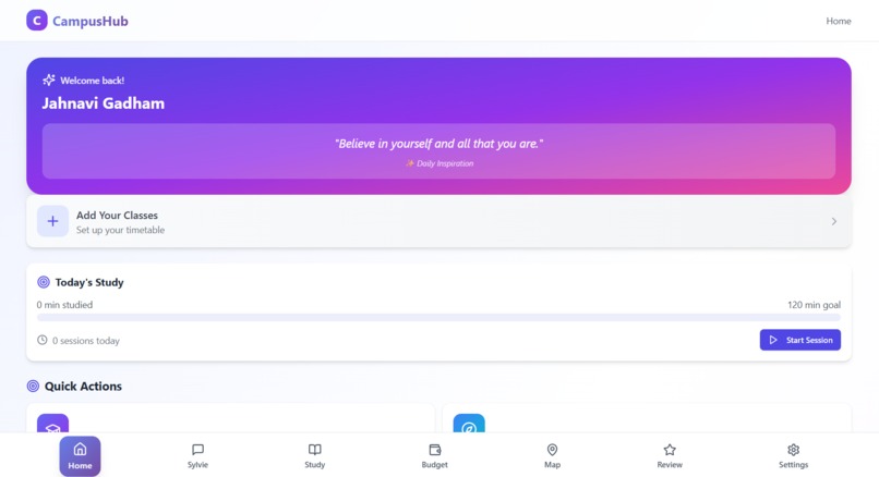 campus hub – screenshot 1