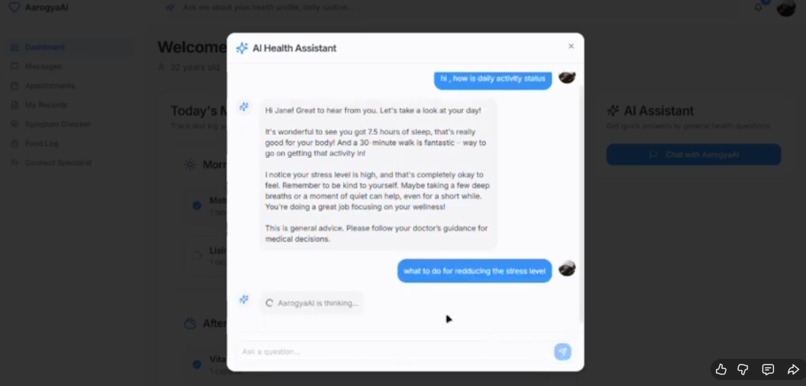 Arogya.AI – Intelligent Preventive Healthcare Platform – screenshot 3