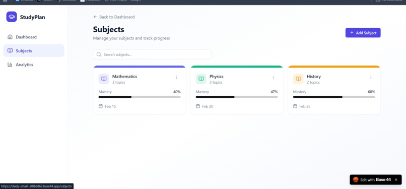 StudySmart – Smart Study Dashboard – screenshot 4