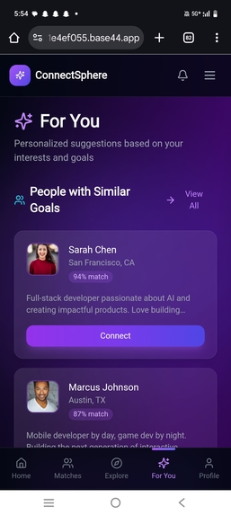 ConnectSphere — Smart Student Matcher – screenshot 3
