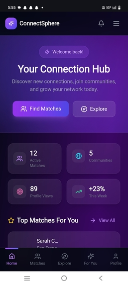 ConnectSphere — Smart Student Matcher – screenshot 1