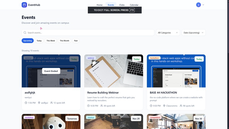 CampusConnect – screenshot 2