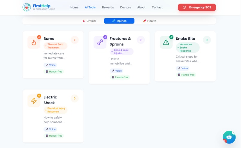 FirstHelp — AI Emergency Response System – screenshot 3