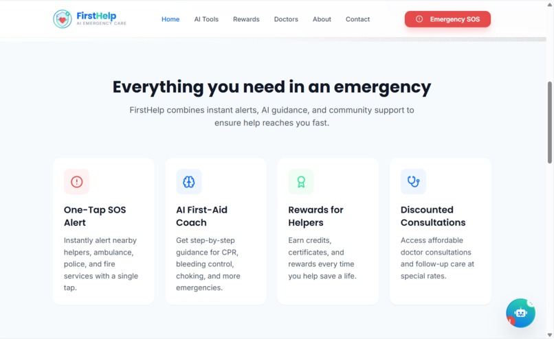 FirstHelp — AI Emergency Response System – screenshot 4