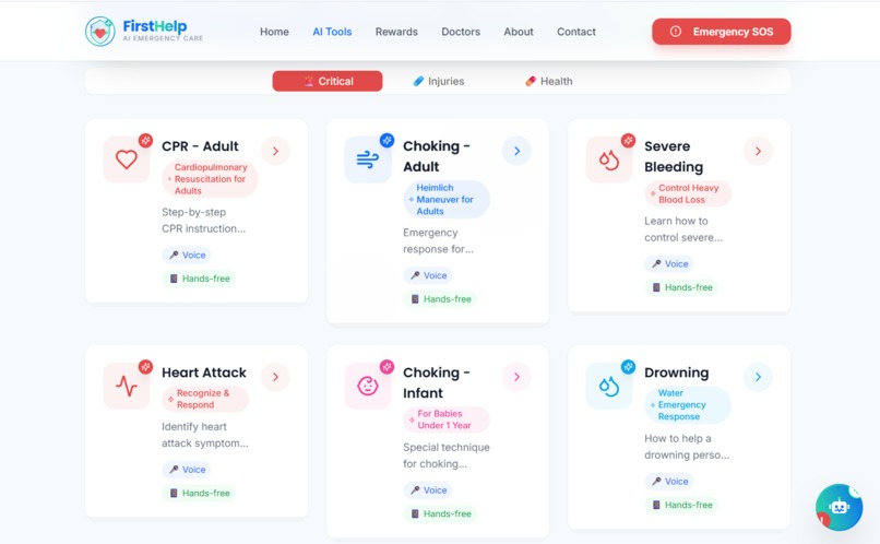 FirstHelp — AI Emergency Response System – screenshot 5