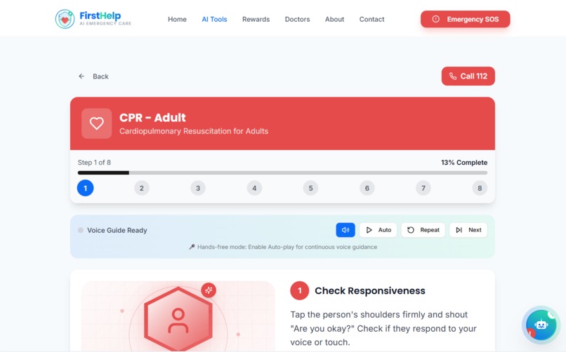 FirstHelp — AI Emergency Response System – screenshot 6