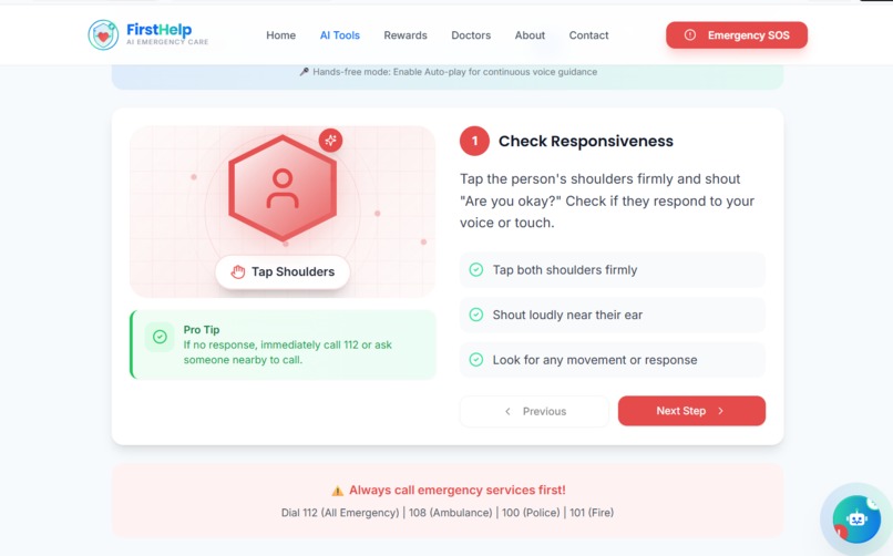 FirstHelp — AI Emergency Response System – screenshot 7