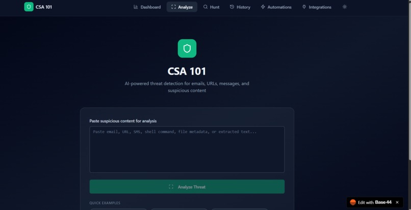 CSA 101 – screenshot 1