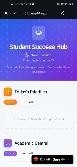 Student Success hub – screenshot 1