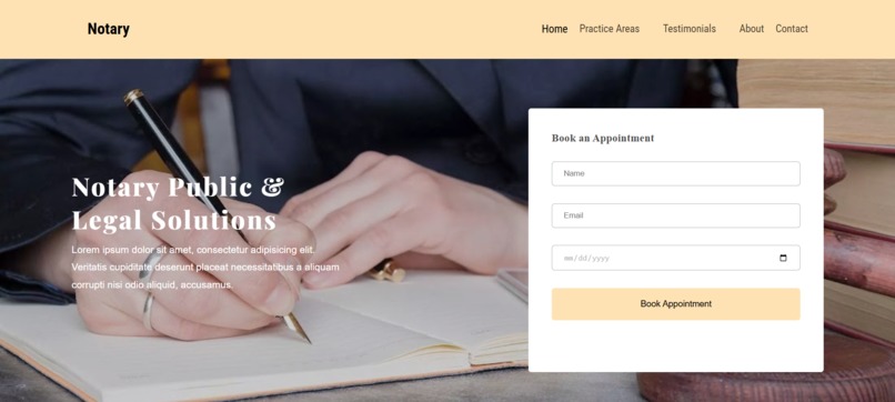 Lawyer website – screenshot 1