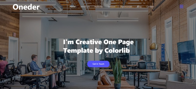 responsive website – screenshot 1