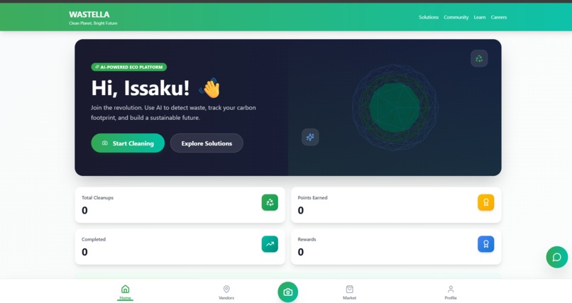 Wastella - A futuristic, friendly waste assistant – screenshot 1