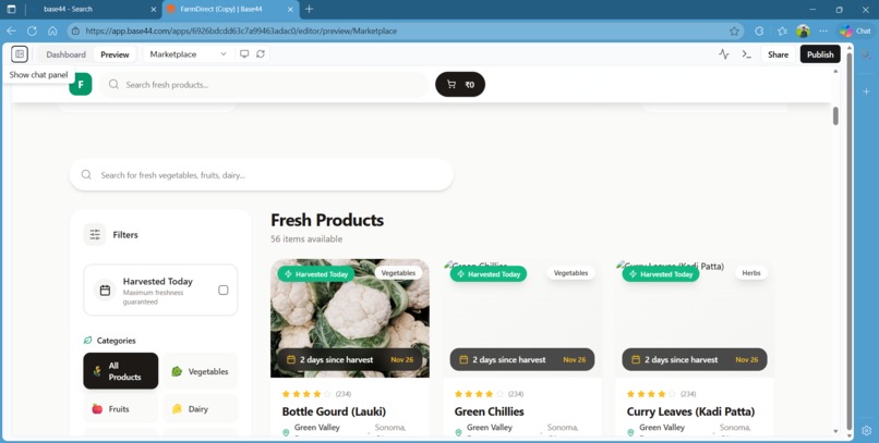 Organic products , farm to public direct  – screenshot 1
