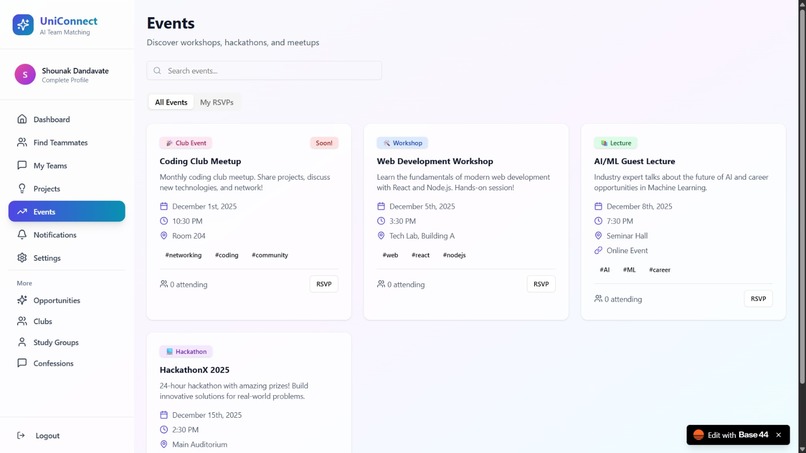 UniConnect – screenshot 3
