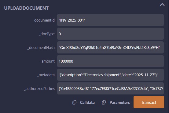 TrustTrade Ledger – screenshot 1