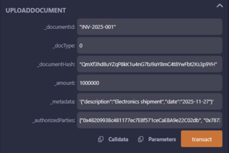 TrustTrade Ledger