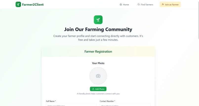 Farmer2Client – screenshot 1