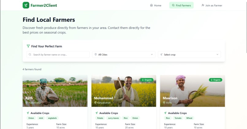 Farmer2Client – screenshot 2