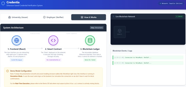 Blockchain-Based Certification Verification System – screenshot 2