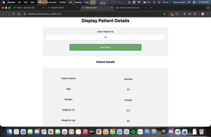 Decentralized Personal Health Record Management – screenshot 2