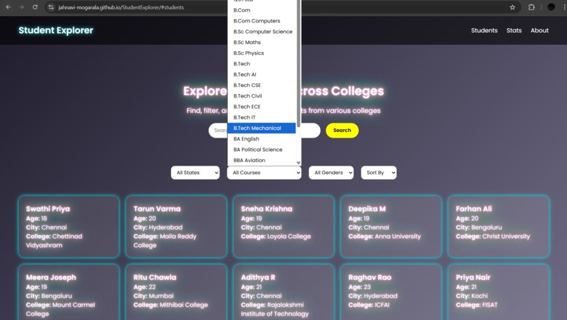 Student Explorer – screenshot 1