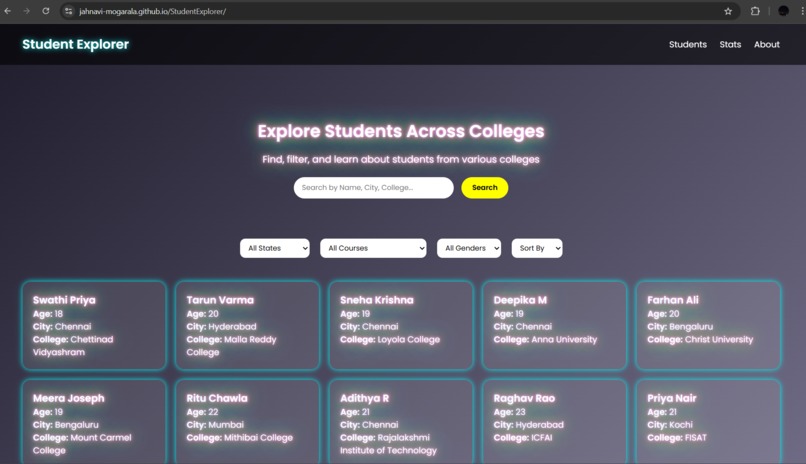 Student Explorer – screenshot 2