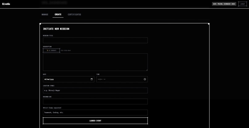 GiveGo – screenshot 2