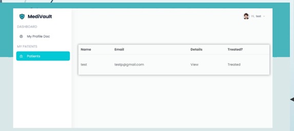Electronic Health Record Using Blockchain – screenshot 1