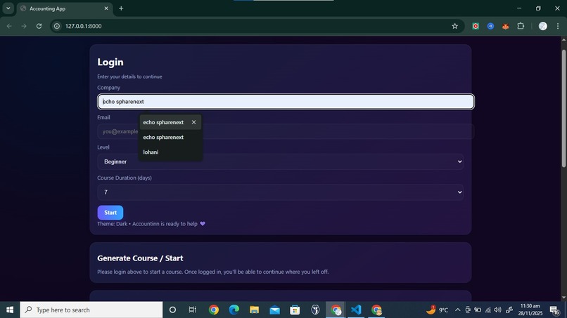Accountinn App – screenshot 2