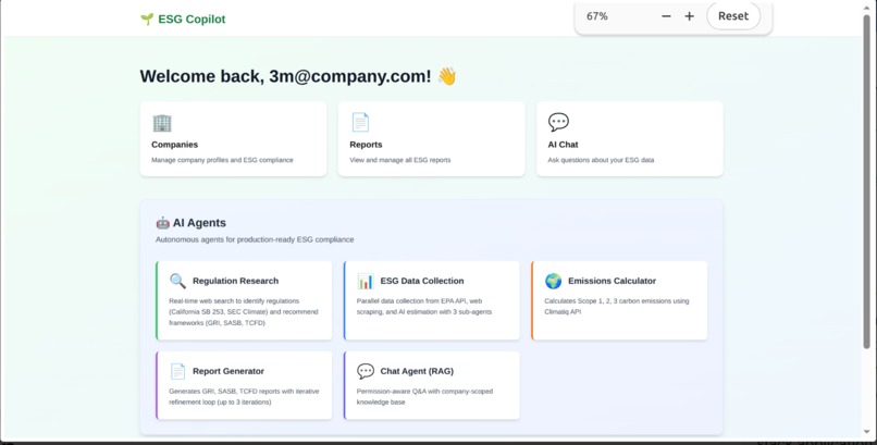 ESG Copilot – screenshot 1