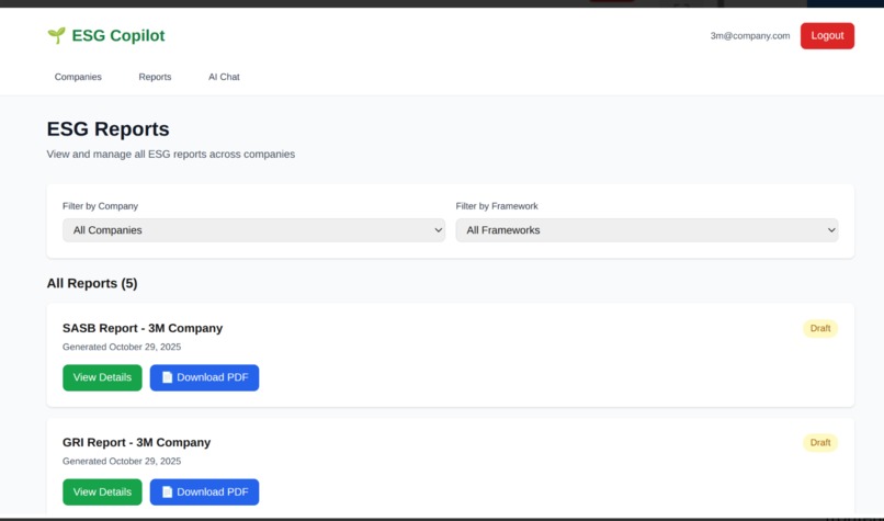 ESG Copilot – screenshot 10