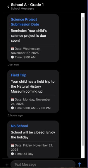 Parent Email Notification – screenshot 4