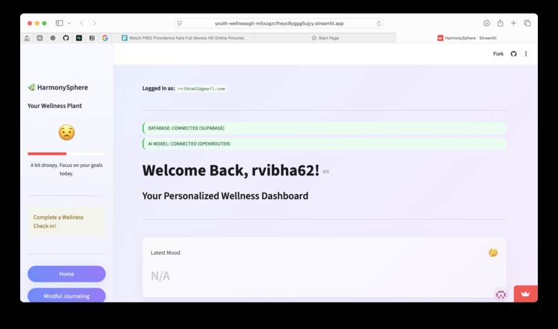 YouthWell — AI Wellness Companion – screenshot 1