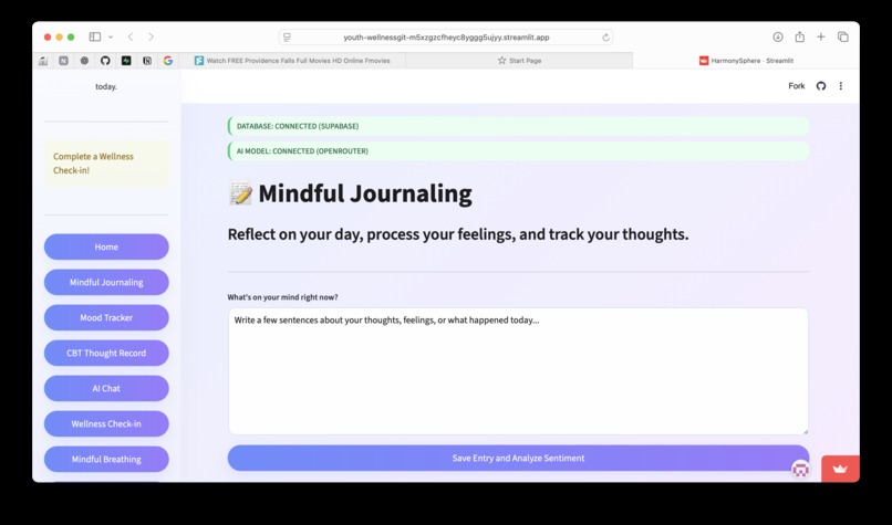 YouthWell — AI Wellness Companion – screenshot 2